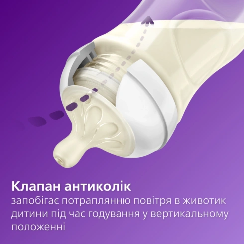 Силіконова соска Philips Avent Natural швидкий потік 6+ міс 2 шт - 3